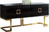 Meridian Beth Sideboard/Console in Gold/Black 305 Meridian Beth Sideboard/Console in Gold/Black 305 image