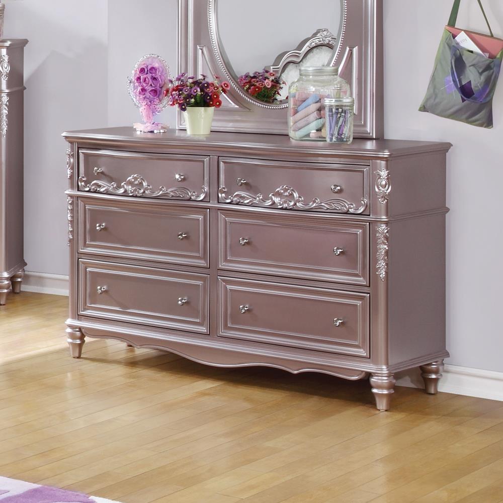 Caroline Metallic Lilac Dresser – Fashion Home Furniture (NY)*