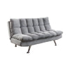 Transitional Dark Grey and Chrome Sofa Bed  image