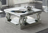 G722518 Contemporary Silver Mirrored Coffee Table G722518 Contemporary Silver Mirrored Coffee Table image