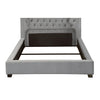 Cayla Cal.King, E.King, & Queen Bed Silver & Grey