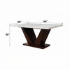 Forbes Dining Table With Marble Top
