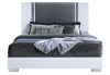 Ylime Smooth White Bed, Dresser, Mirror, Nightstand