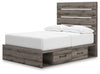 Graystorm Bed with Storage