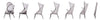 Alverta Foldable Chair Grey & Black (2/Ctn)