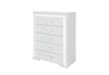 Naomi Silver Marble Chest with LED