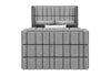 Isabella Grey Bed with LED, TV Lift, Speaker and Fireplace