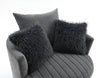 Hoople Channel Tufted Swivel Chair