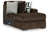 Midnight-Madness Sectional with Chaise