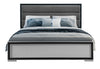 Amelia Grey Black Bed with LED