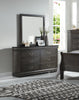 Louis Philippe Dark Gray Dresser