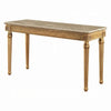 Acme Furniture Daesha Sofa Table in Marble/Antique Gold 81718