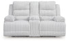 Rhines Falls Power Reclining Loveseat with Console