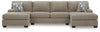 Newellen Sectional with Double Chaise