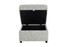 U9401 Nickel Sofa Bed Ottoman with Storage