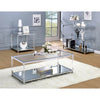 Ludvig Chrome/Clear Coffee Table