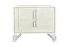 Lyra Beige Nightstand with USB