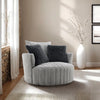 Hoople Channel Tufted Swivel Chair