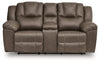 Lowilla Reclining Loveseat with Console