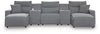 Modmax II Reclining Sectional with Double Chaise and Consoles