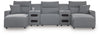 Modmax II Power Reclining Sectional with Chaise and Audio Consoles