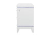 Alina White Nightstand with LED and USB