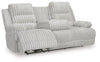 Rhines Falls Power Reclining Sofa with Drop Down Table