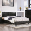 Evans E.King & Cal.King Bed Espressso, White, & Camel
