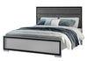 Amelia Grey Black Bed Group with LED