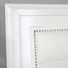 Golva E.King & Queen Bed White & Silver