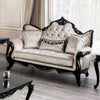 Acapulco White & Espresso Loveseat