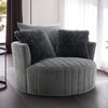 Hoople Channel Tufted Swivel Chair