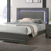 ALISON Cal.King, E.King, Full, Queen Bed, Dark Walnut