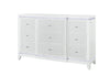 Alina White Dresser with LED