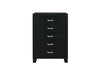 Reid Black Bed Group with LED