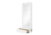 Ella White Narrow Tall Mirror with LED and Speaker