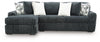 Midnight-Madness Sectional Sofa with Chaise