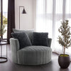 Hoople Channel Tufted Swivel Chair