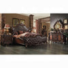 Versailles 2-Tone Dark Brown PU & Cherry Oak California King Bed