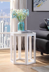 Reon Marble & White End Table (2Pc Pk) image