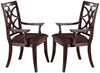 Acme Keenan Dining Arm Chairs (Set of 2) in Dark Walnut 60258 image