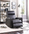 Blane Brown Top Grain Leather Match Recliner (Power Motion) image