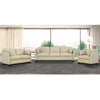Matias Dusty White Leather 3-Piece Living Room Set