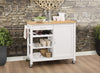 Ottawa Natural & White Kitchen Cart image