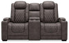 HyllMont Power Reclining Loveseat with Console image