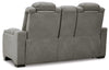 The Man-Den Power Reclining Loveseat with Console