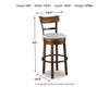 Valebeck Bar Height Bar Stool