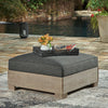 Citrine Park Outdoor Ottoman with Cushion