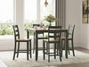 Gesthaven Counter Height Dining Table and 4 Barstools (Set of 5)