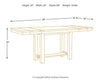 Moriville Counter Height Dining Extension Table